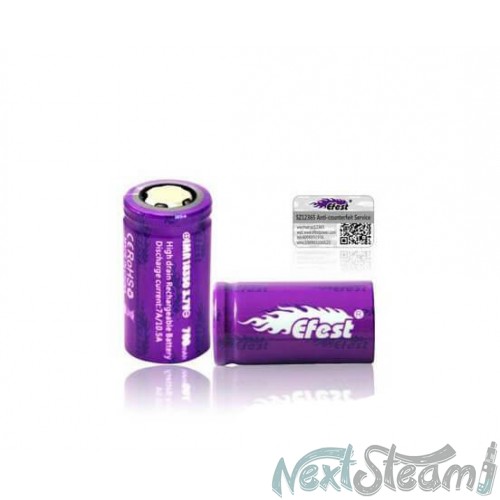 18350 700mAh 10.5A Efest battery